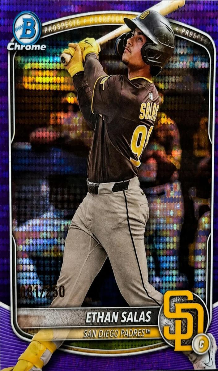 Ethan Salas 2025 Bowman Chrome Prospects card