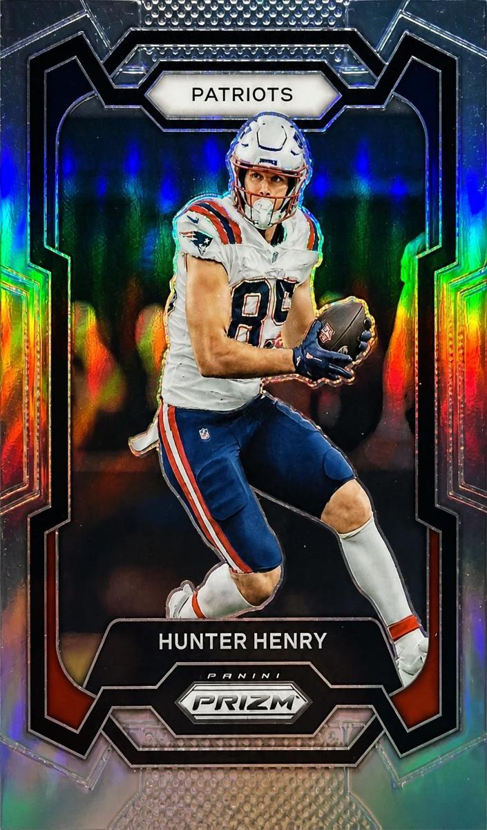 Hunter Henry 2023 Prizm Football card