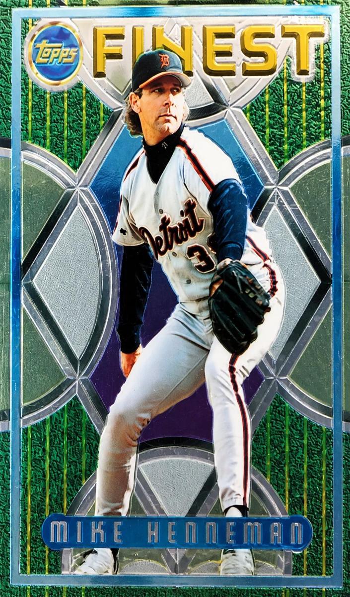 1995 Topps Finest Mike Henneman #153 card