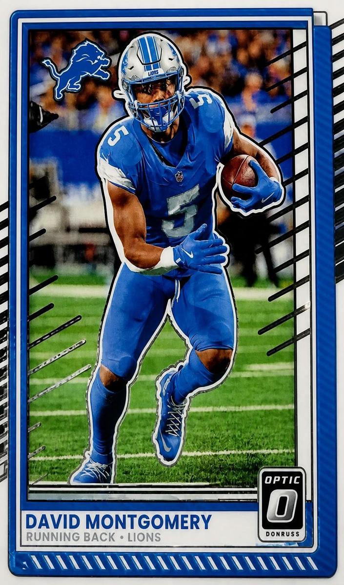 David Montgomery 2025 Donruss Optic Football card