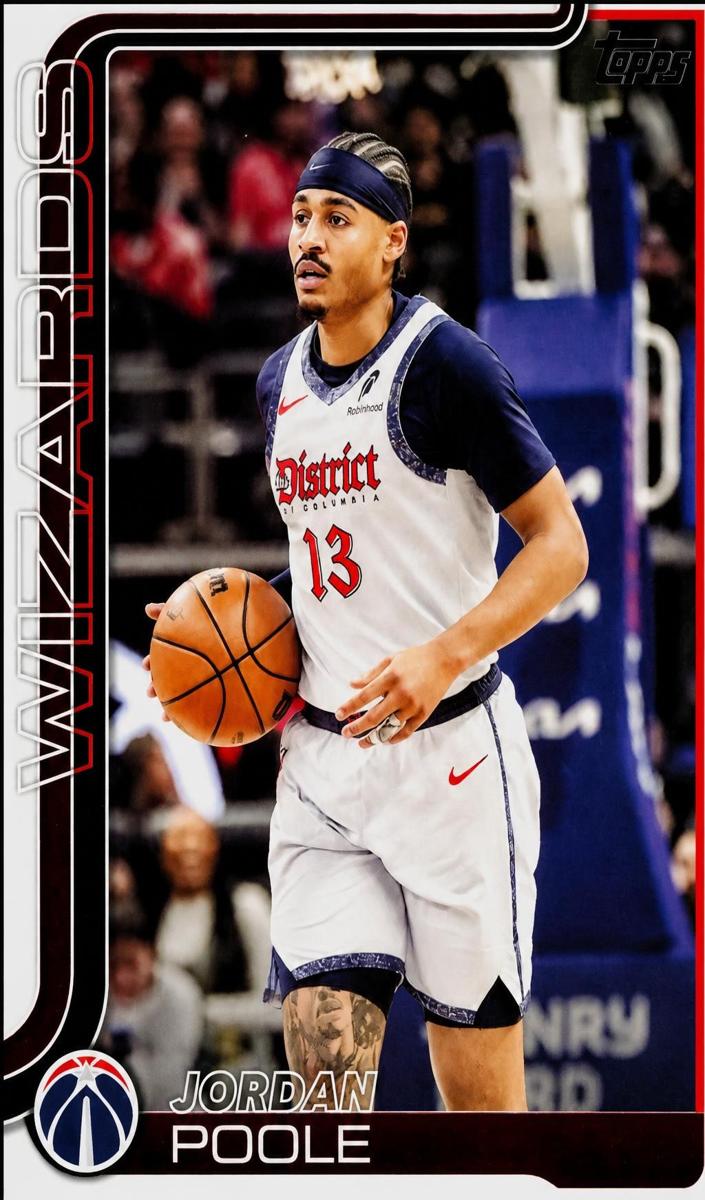 Jordan Poole 2025 Topps Basketball card