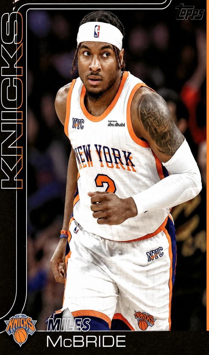 Miles McBride 2025 Topps Basketball card