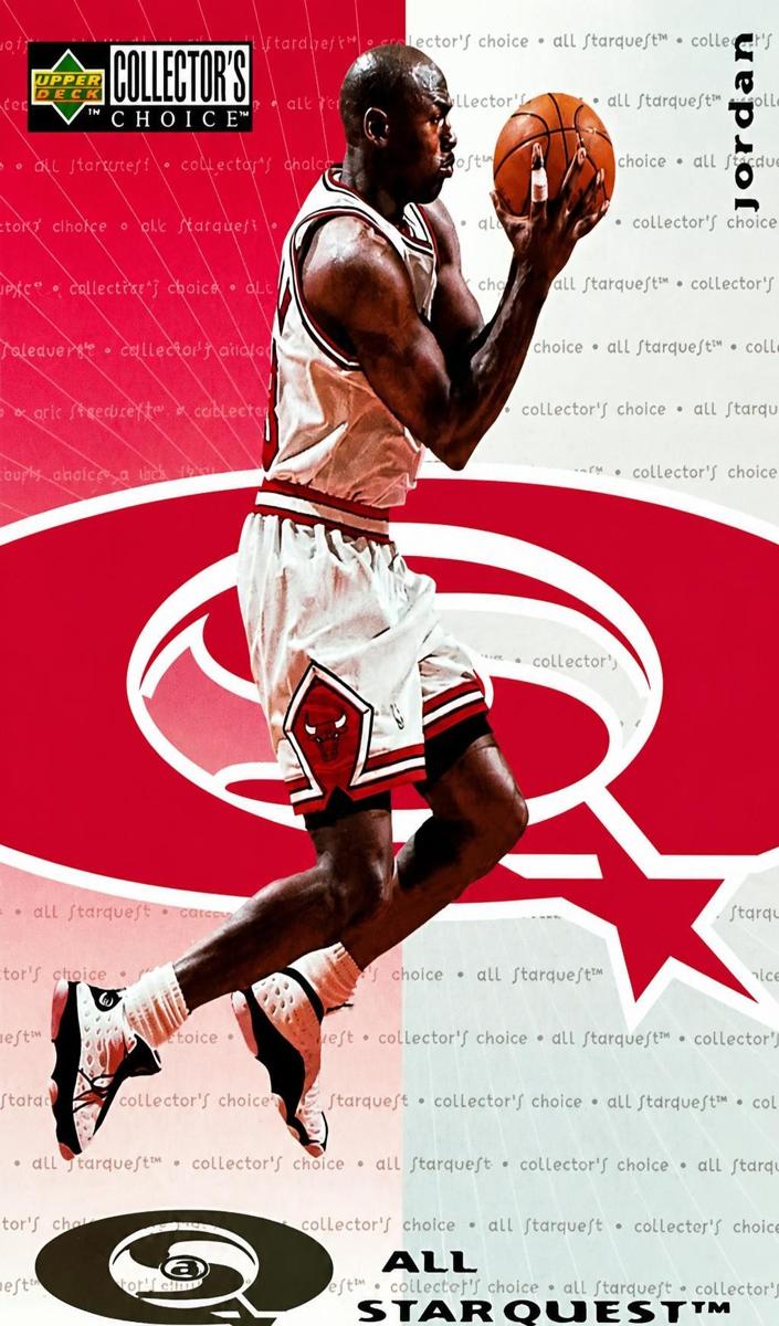 1997 Collector's Choice Factory All Starquest Michael Jordan #AS6 card