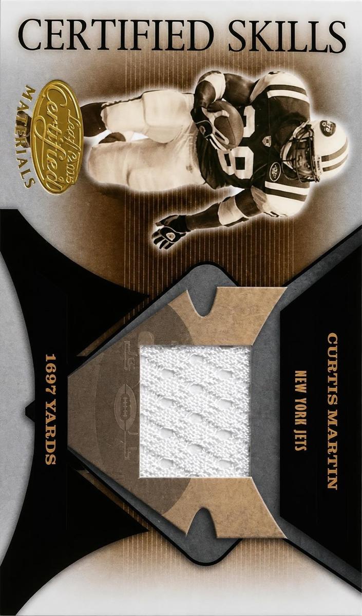 2005 Leaf Certified Materials Curtis Martin #CS-15 card