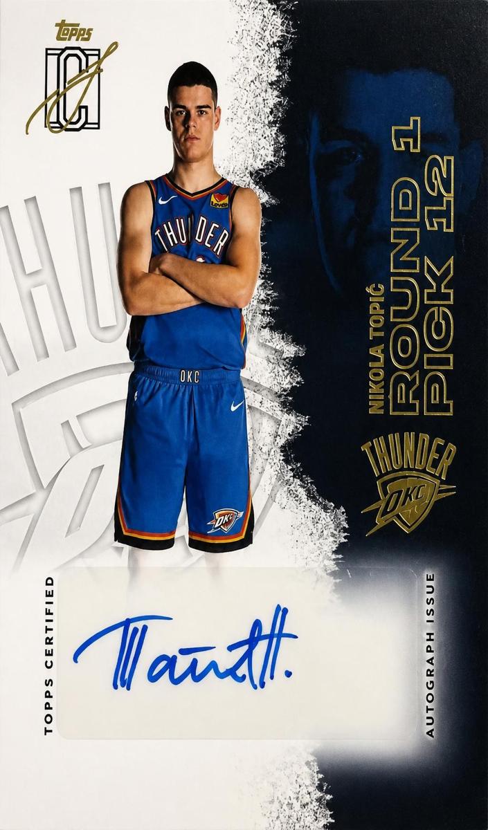 2025 Topps Signature Class Nikola Topic #VCA-NT card