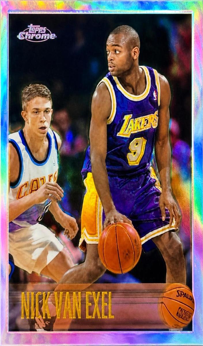 1996 Topps Chrome Nick Van Exel #70 card