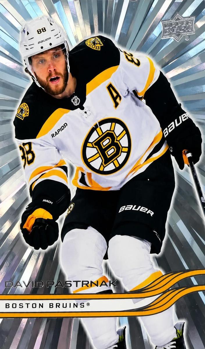2025 Upper Deck David Pastrnak [Outburst Silver] #7 card