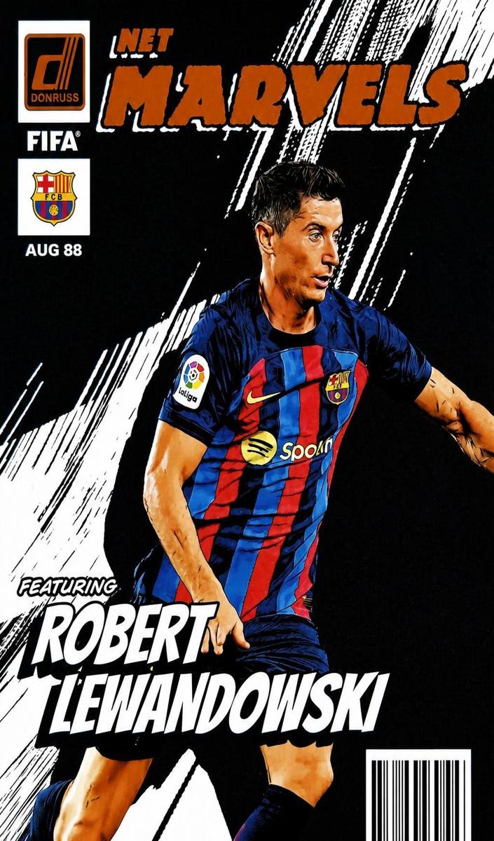 2022 Panini Donruss Robert Lewandowski [Silver] #8 card