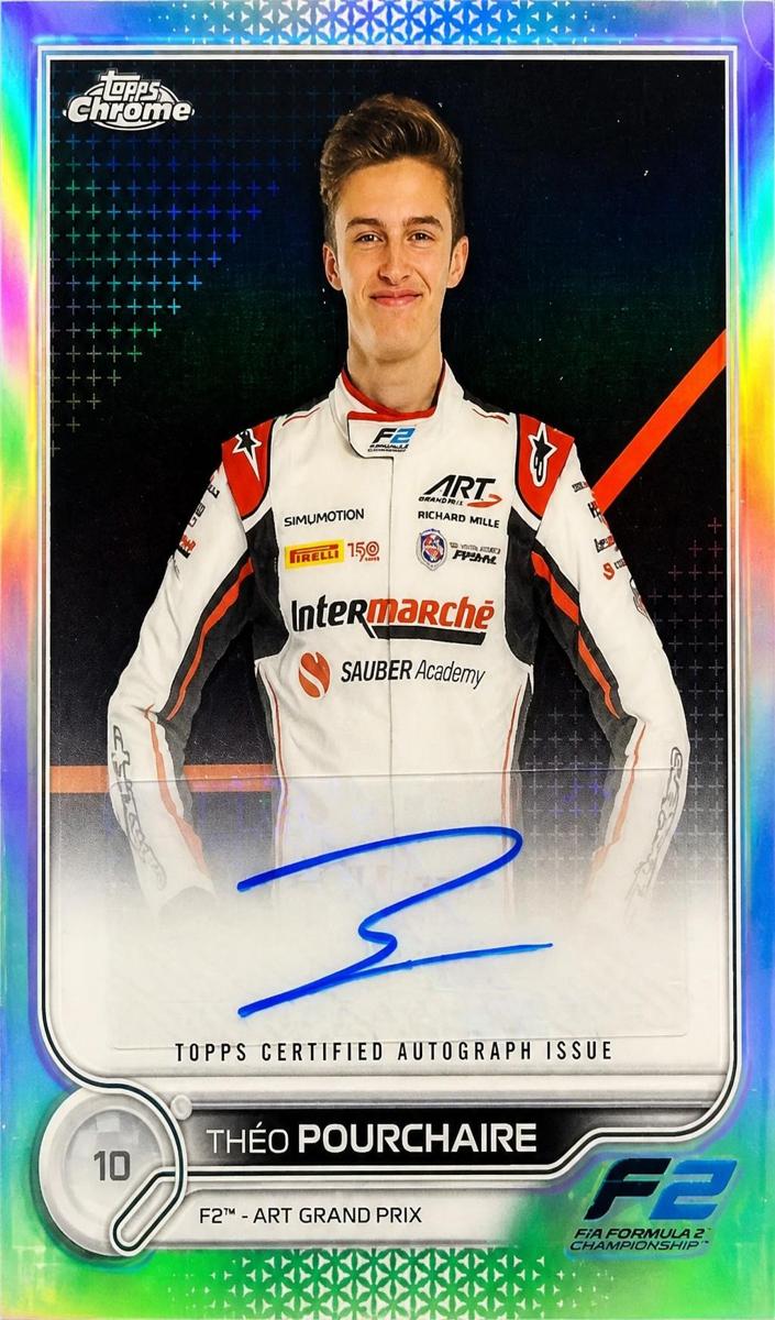 2022 Topps Chrome F1 Theo Pourchaire #CAC-TP card