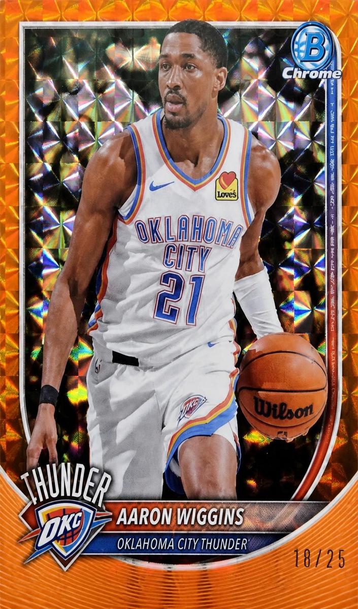 Aaron Wiggins 2025 Bowman Basketball card
