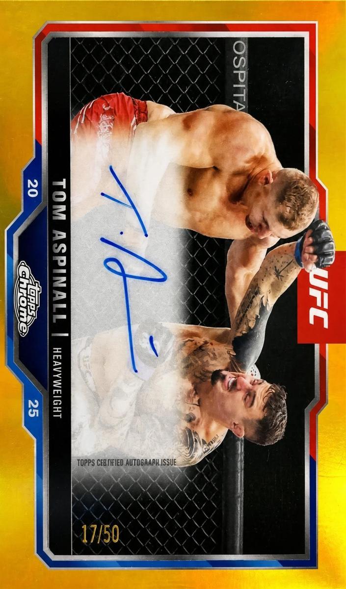 2025 Topps Chrome Tom Aspinall [Orange Refractor] #CVA-TA card