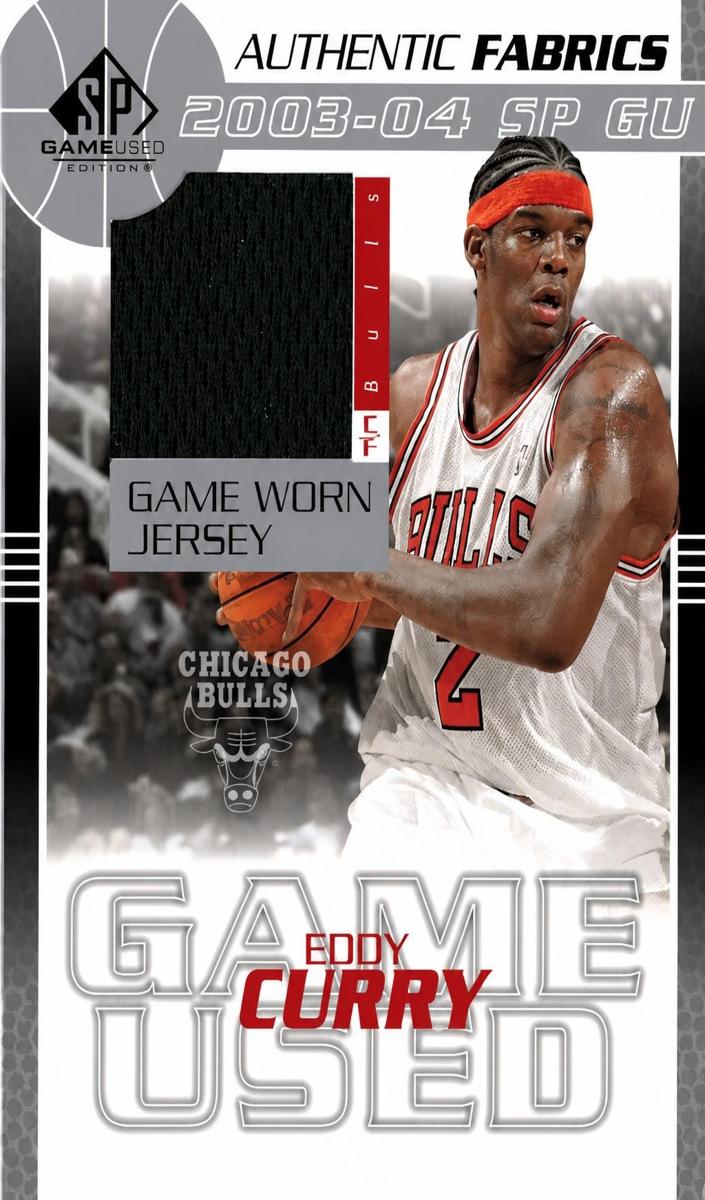 2003 SP Game Used Eddy Curry #EC-J card