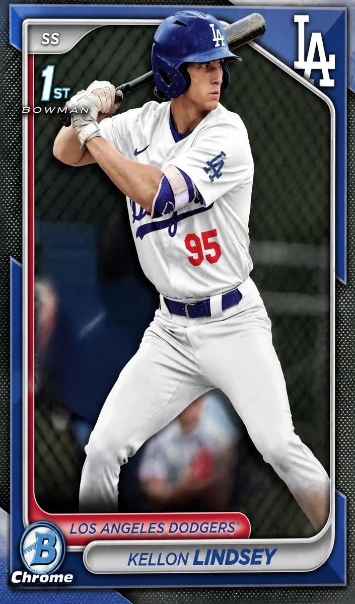 Kellon Lindsey 2024 Bowman Draft Chrome card