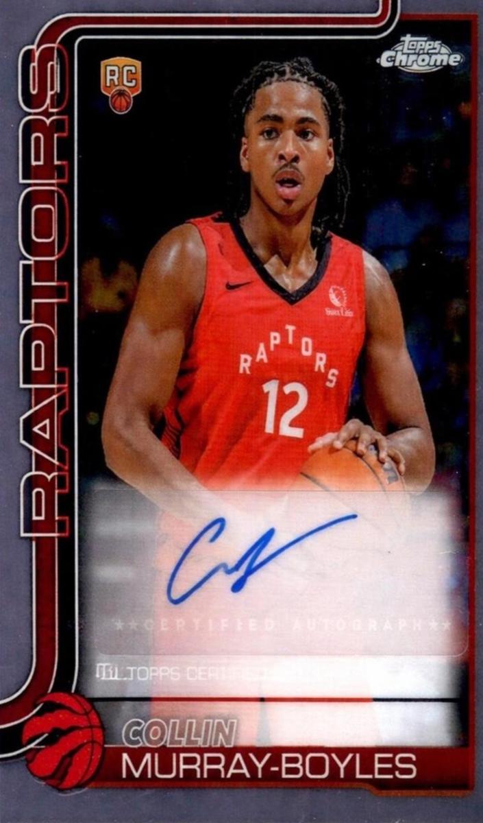 Collin Murray-Boyles 2025 Topps Chrome Rookie Autographs Basketball
