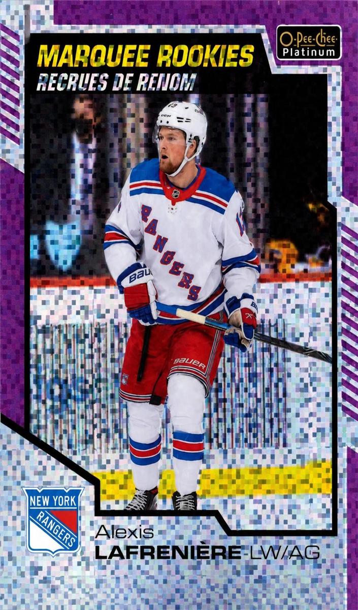 2020 O-Pee-Chee Platinum Alexis Lafreniere [Violet Pixels] #151 card