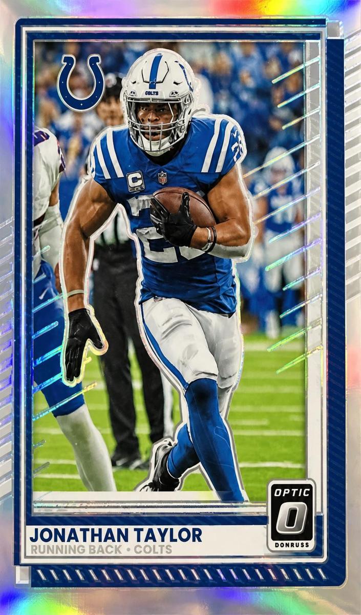 Jonathan Taylor 2025 Donruss Optic Football card