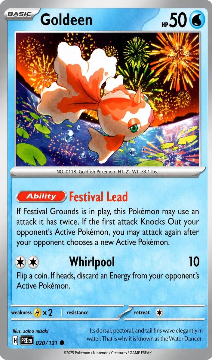 Goldeen 2025 Pokemon Scarlet & Violet Prismatic Evolutions