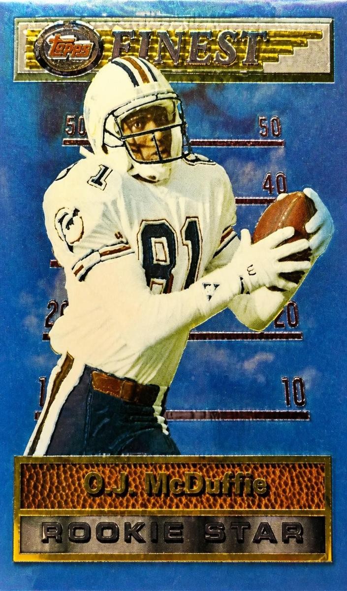 1994 Topps Finest O.J. McDuffie #115 card