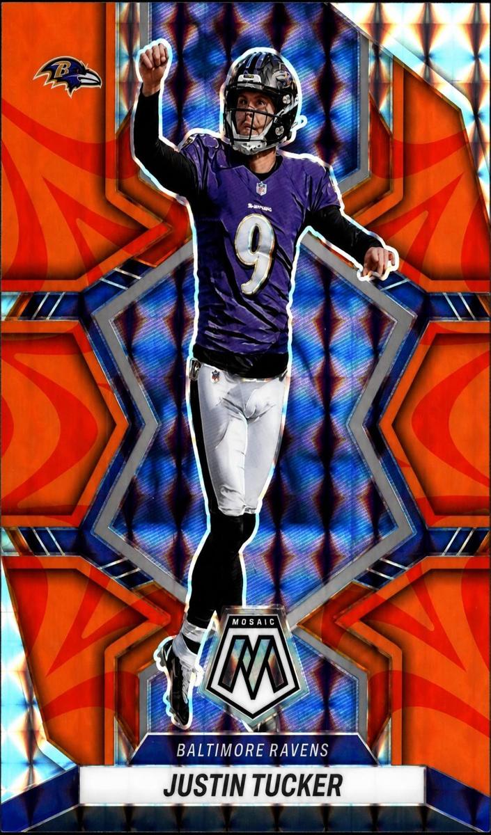 2022 Panini Mosaic Justin Tucker #18 card