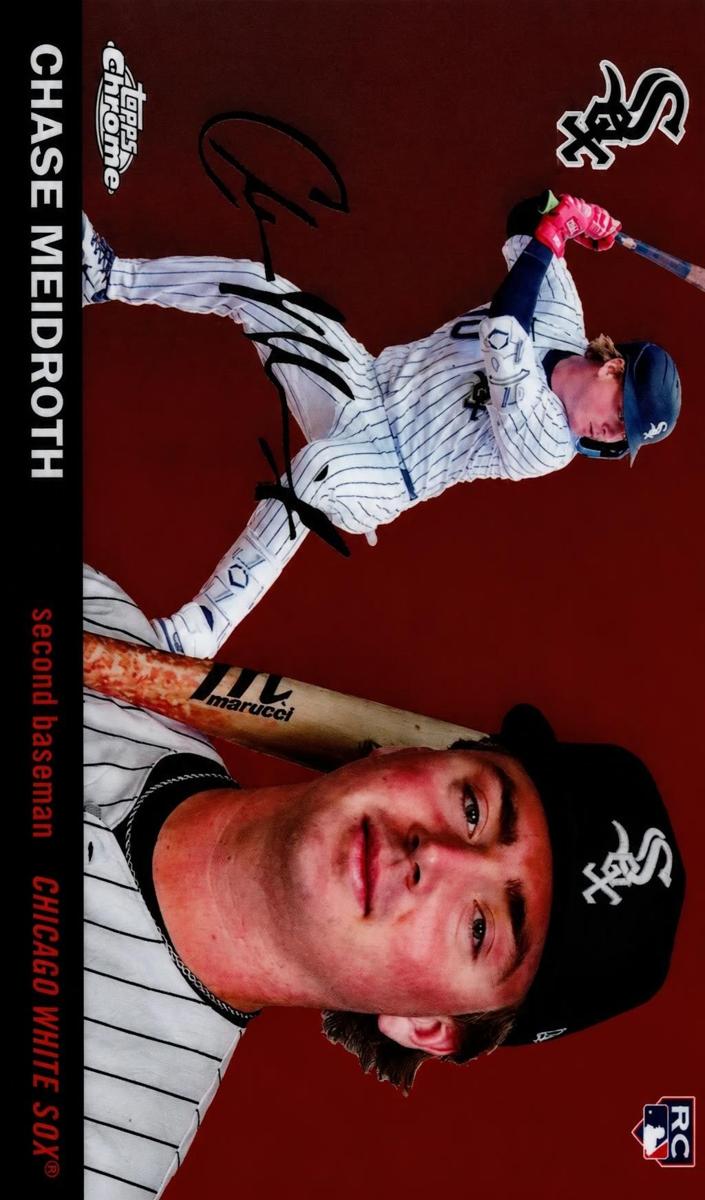 2025 Topps Chrome Platinum Chase Meidroth [Orange Wave] #388 card