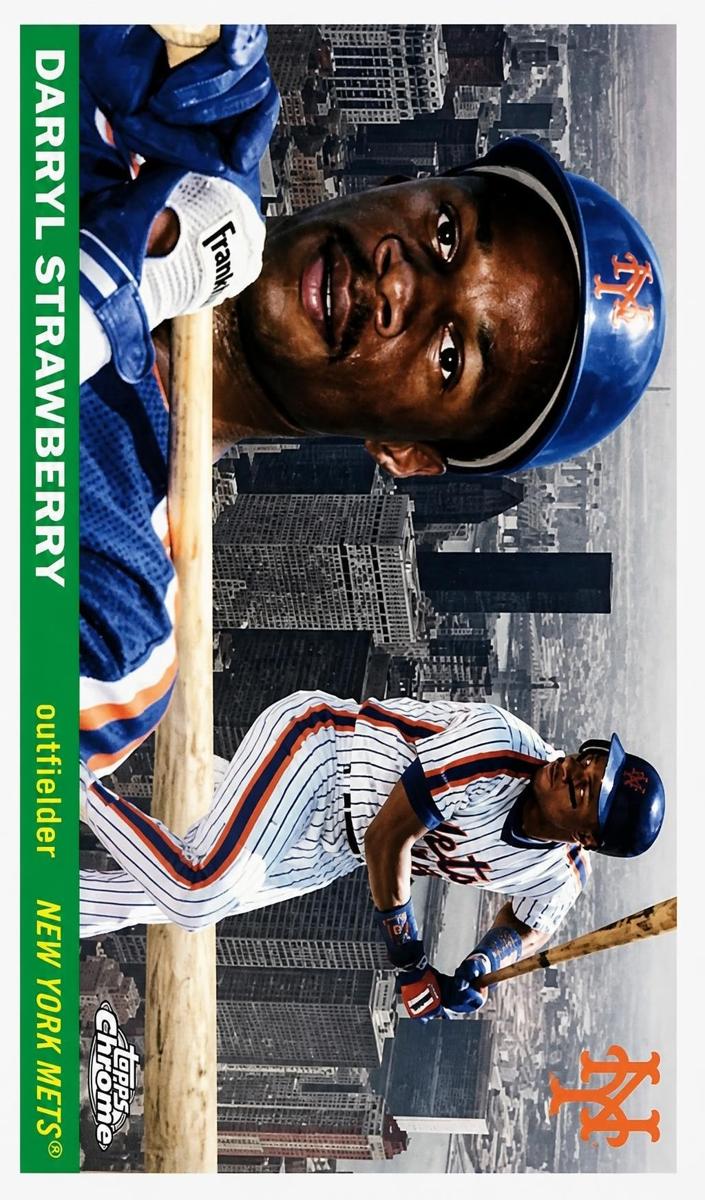 2025 Topps Chrome Platinum 1955 City Variation Darryl Strawberry #55CV-48 card