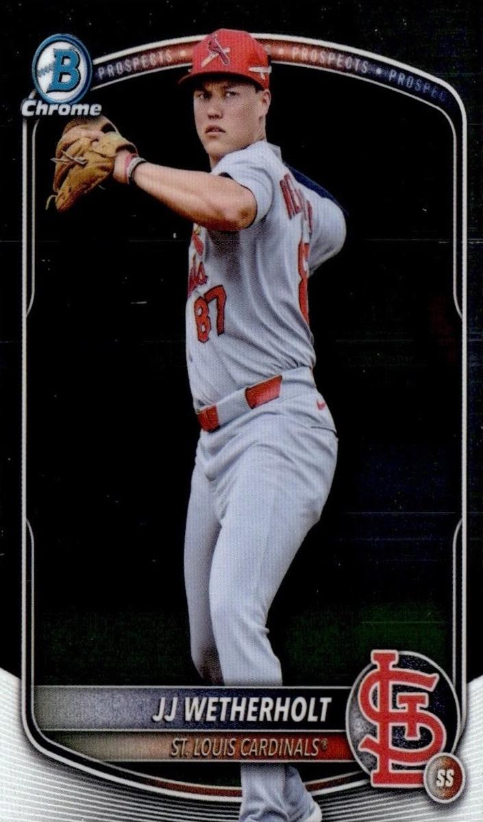 JJ Wetherholt 2025 Bowman Draft Chrome card