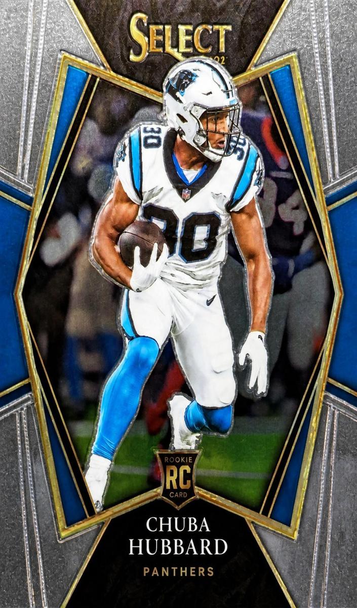 2021 Panini Select Chuba Hubbard #176 card