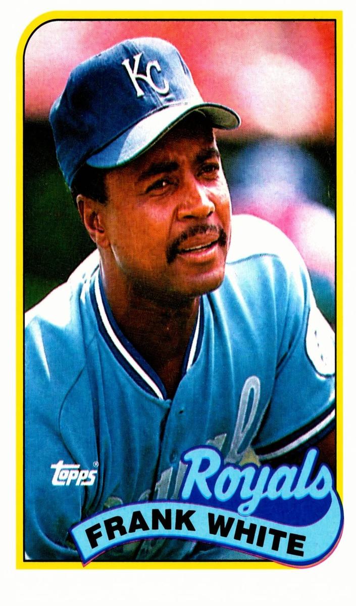 1989 Topps Frank White #25 card