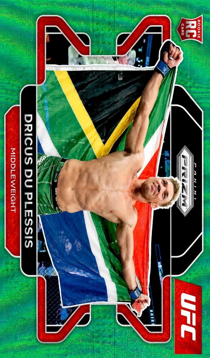 2022 Dricus du Plessis [Prizms Green] #92