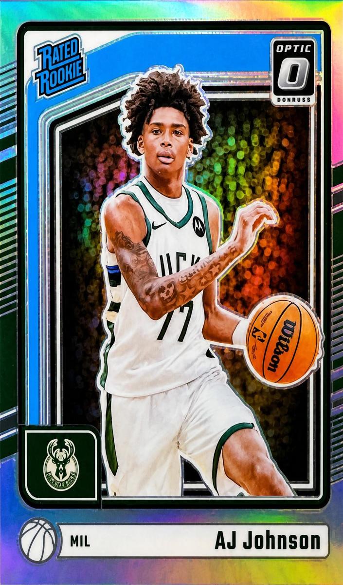 AJ Johnson 2024-25 Donruss Optic Basketball card