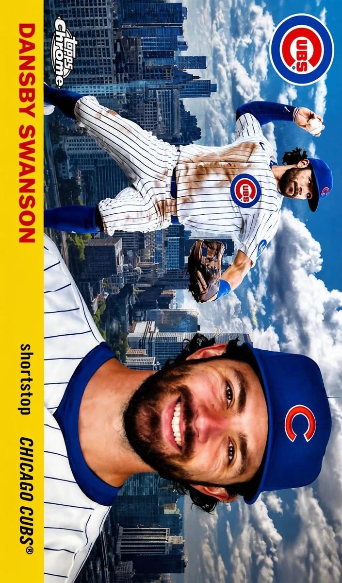 2025 Topps Chrome Platinum 1955 City Variation Dansby Swanson #55CV-19 card