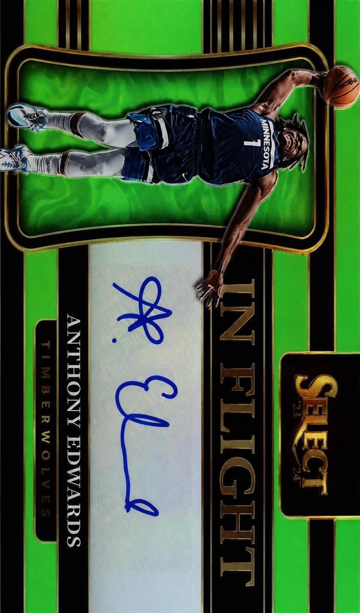 2021 Panini Select In Flight Signatures Anthony Edwards #IF-AEW card