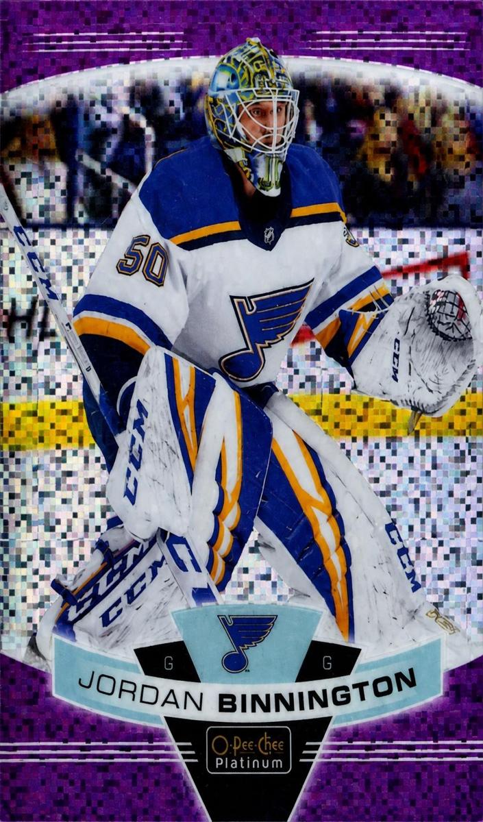 2019 O-Pee-Chee Platinum Jordan Binnington #105 card