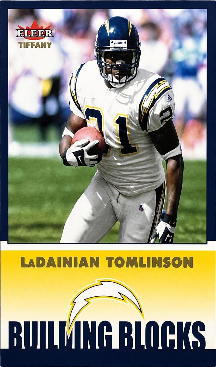 2002 Fleer Tiffany LaDainian Tomlinson #258 card