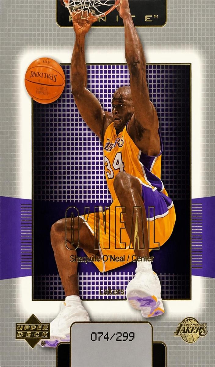 2003 Upper Deck Finite Shaquille O'Neal [Gold] #79 card