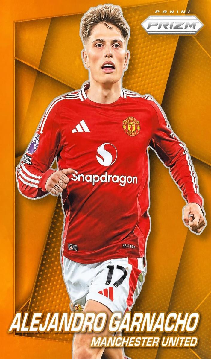2024 Panini Prizm Premier League Alejandro Garnacho #21 card