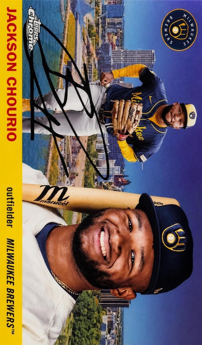 2025 Topps Chrome Platinum 1955 City Variation Jackson Chourio #55CV-45 card