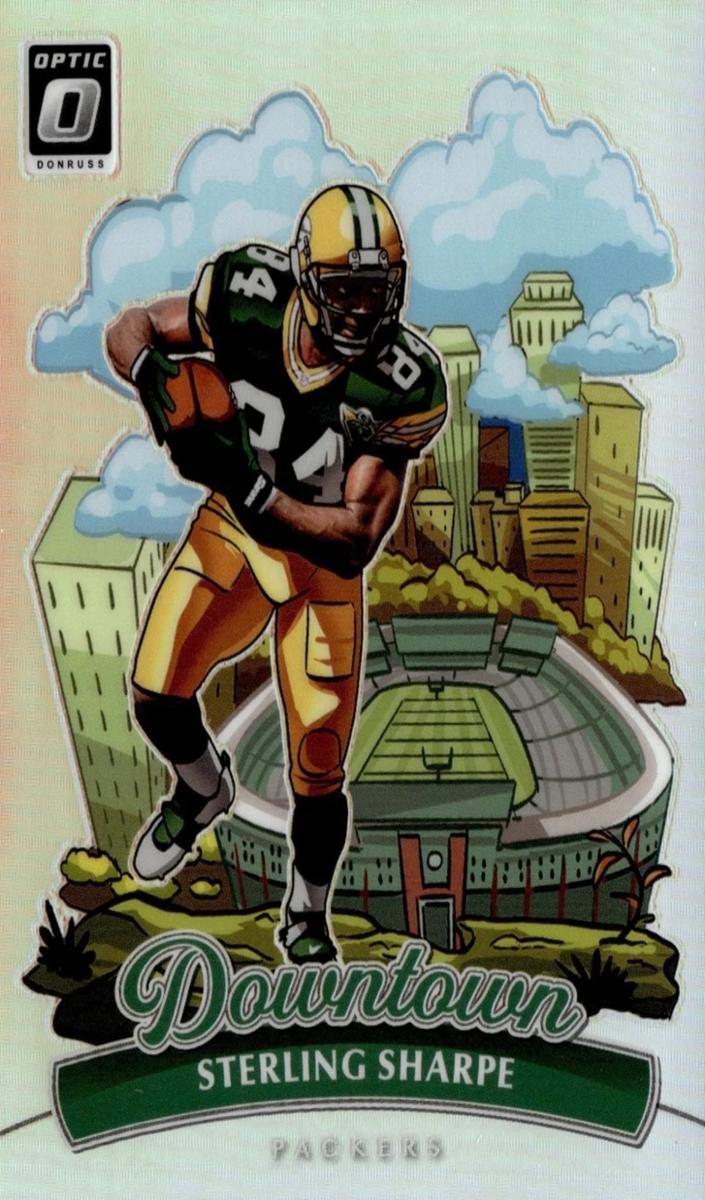 Sterling Sharpe 2025 Optic Downtown Football card