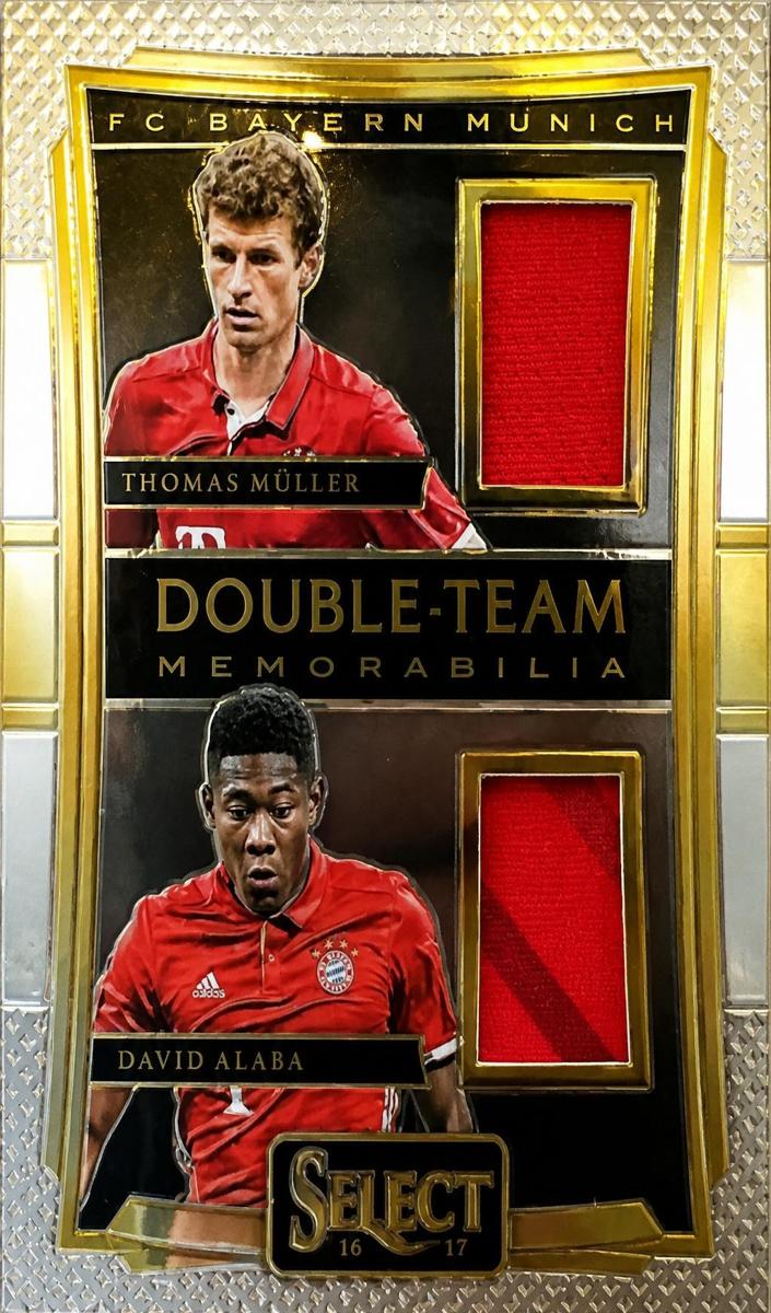 2016 Panini Select Thomas Muller / David Alaba #DT-MA card