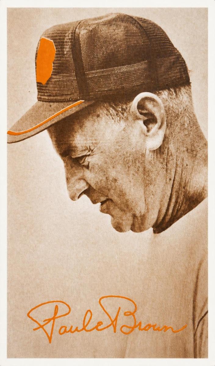 1969 Paul Brown #NNO