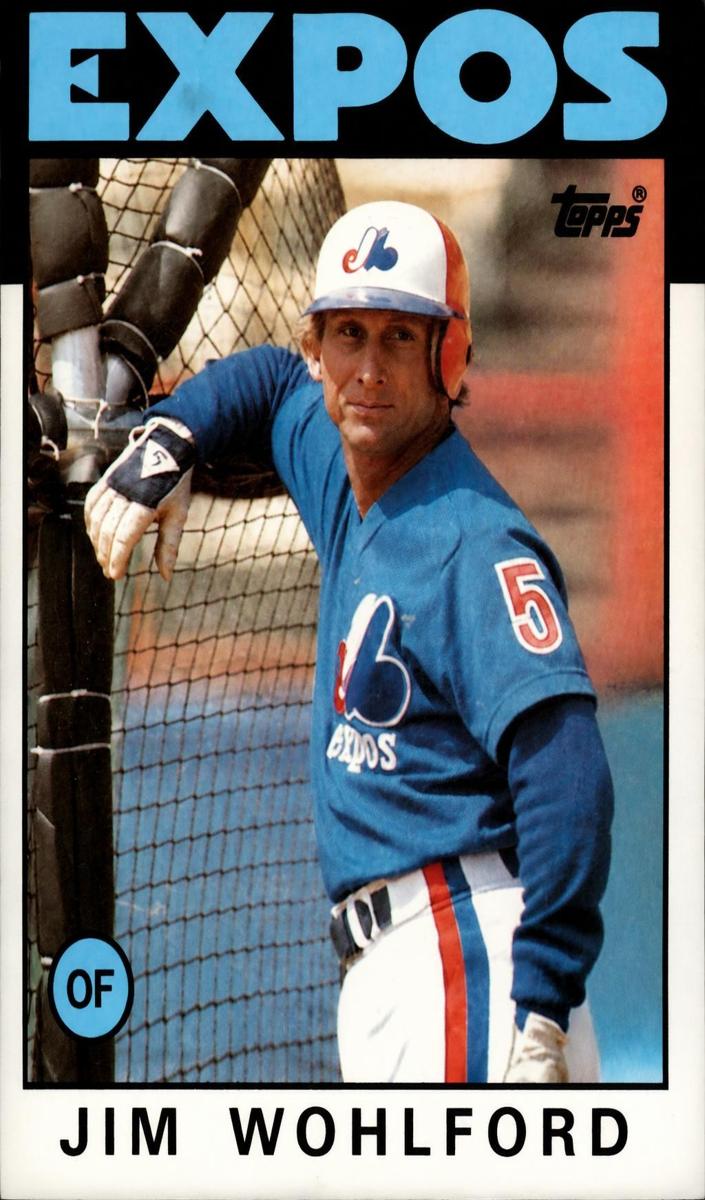 1986 Topps Jim Wohlford #344 card