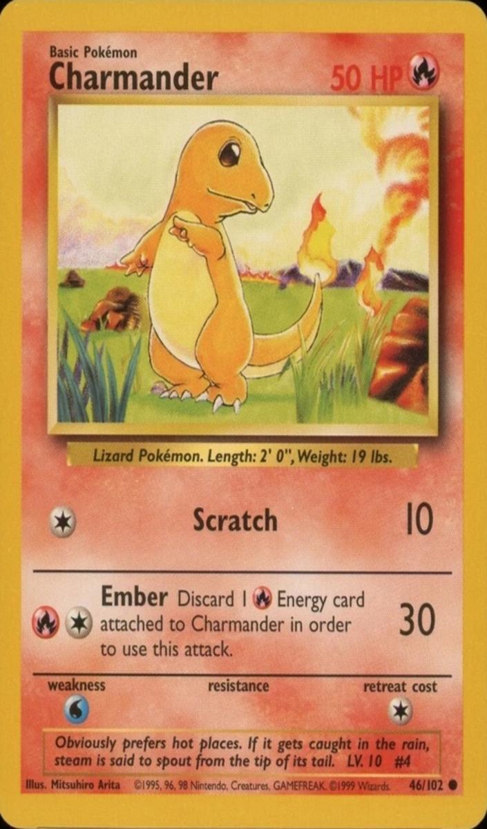 Charmander 1999 Pokemon Base Set