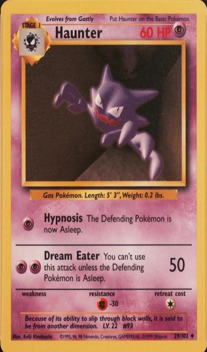 Haunter 1999 Pokemon Base Set