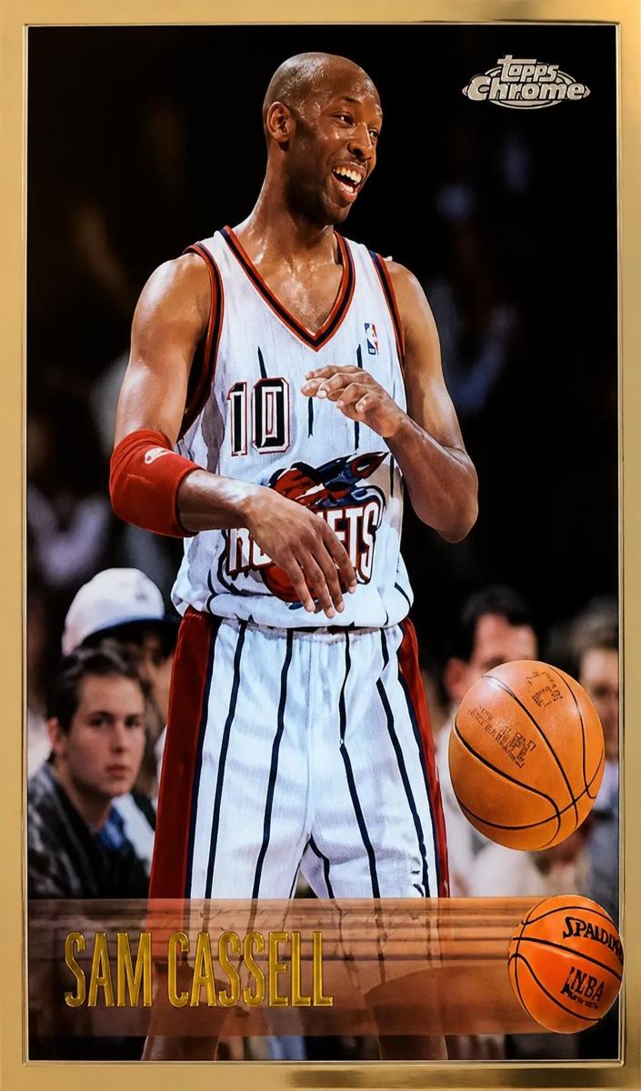 1996 Topps Chrome Sam Cassell #82 card