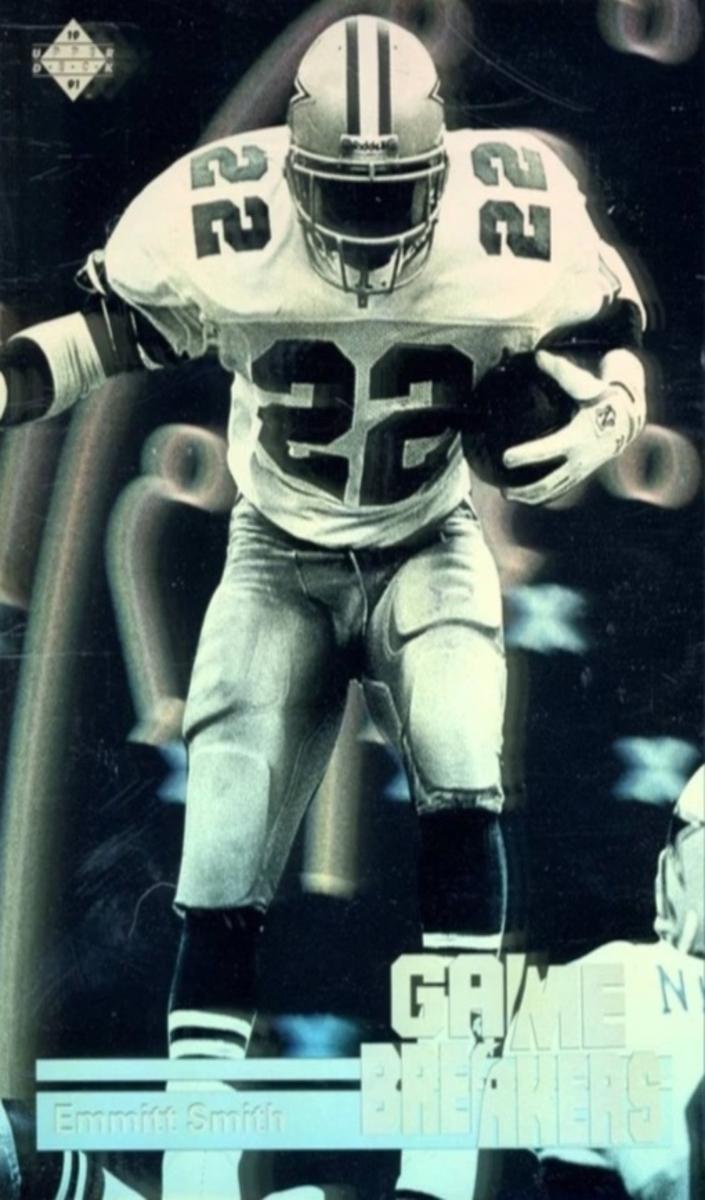1991 Upper Deck Game Breakers Hologram Emmitt Smith #GB5 card