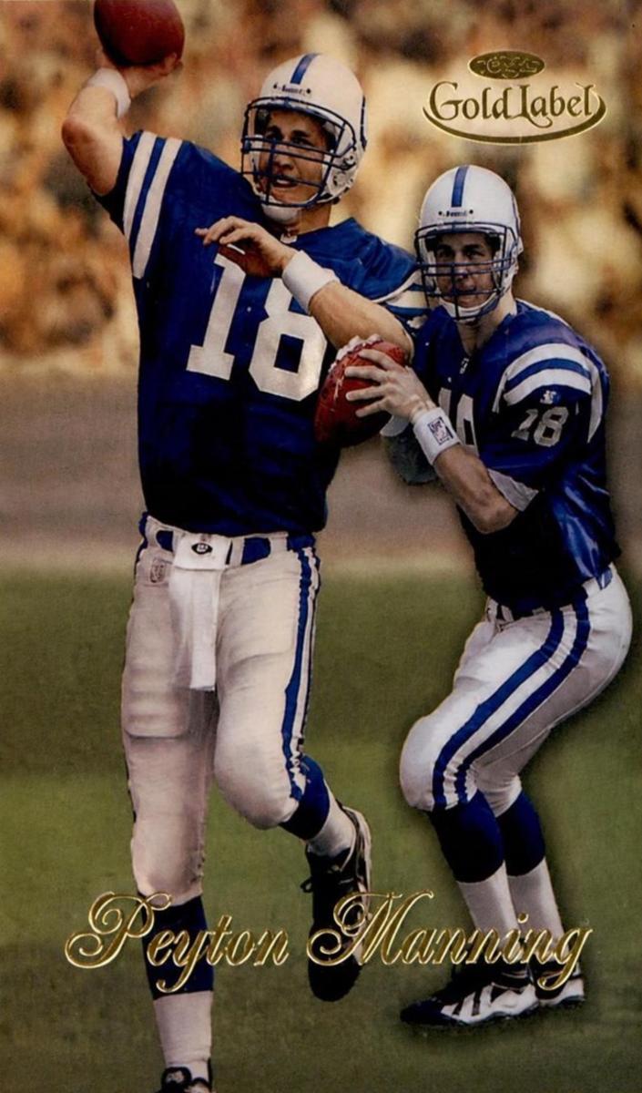 Peyton Manning 1998 Topps Gold Label Class 1 Football