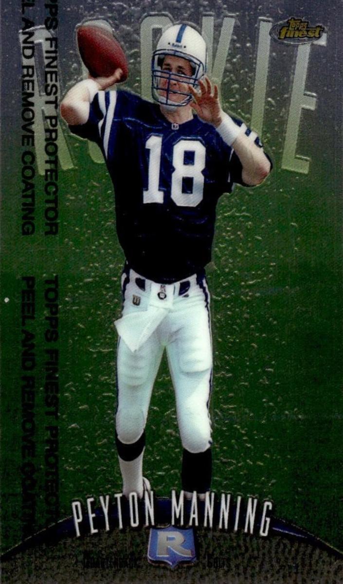 Peyton Manning 1998 Topps Finest Football