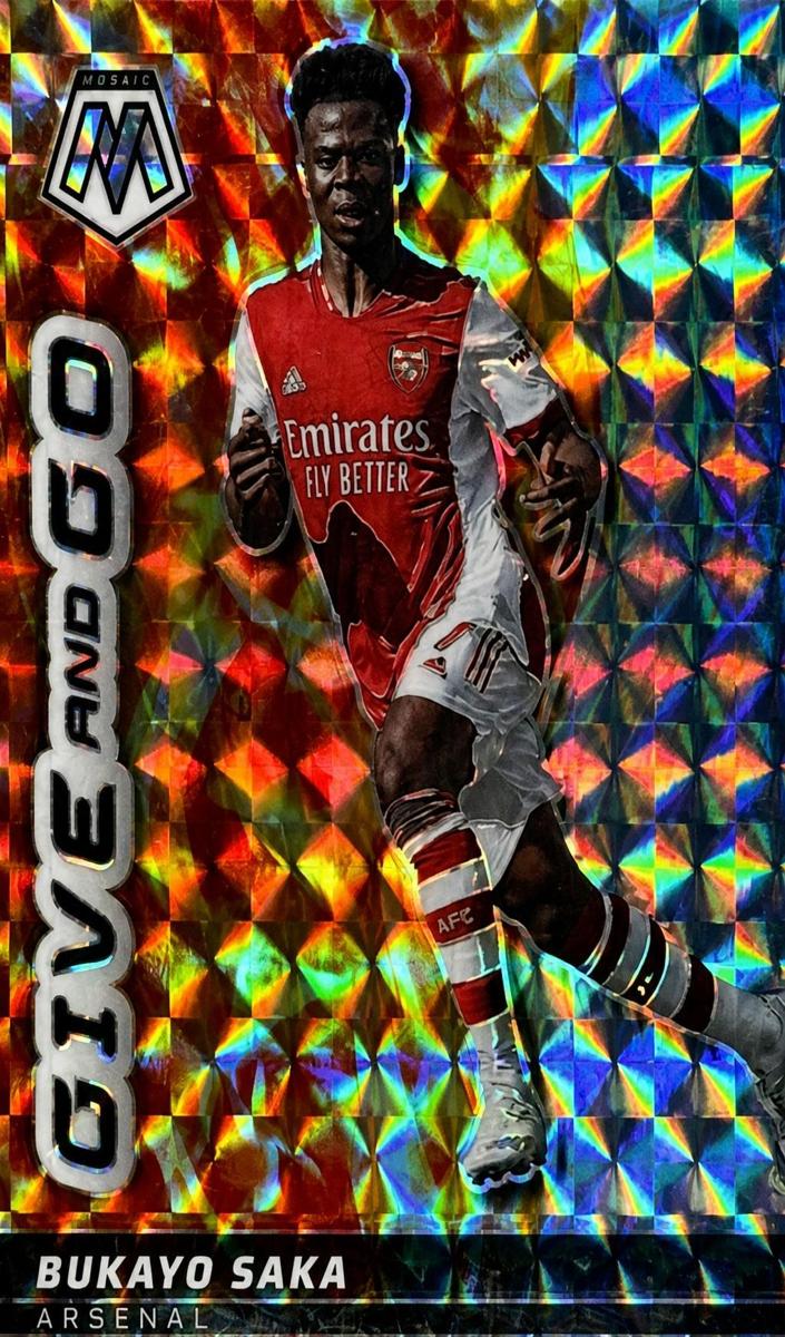 Bukayo Saka - 2021 Panini Mosaic Premier League Soccer