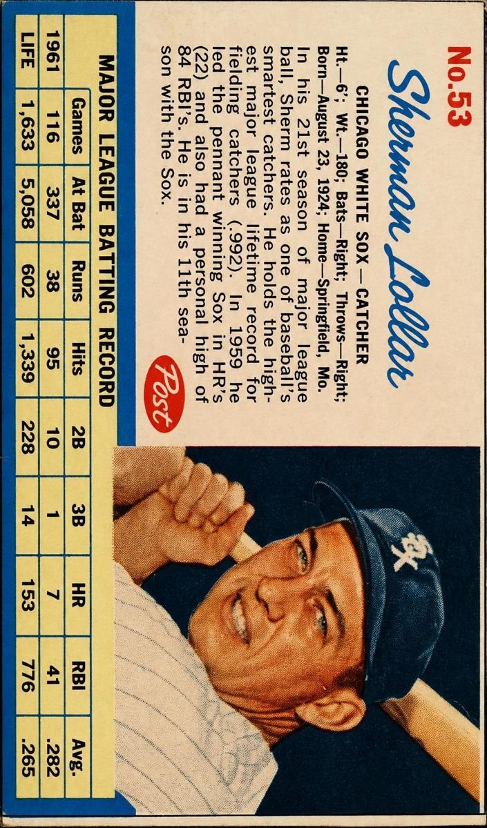 1962 Sherman Lollar #53