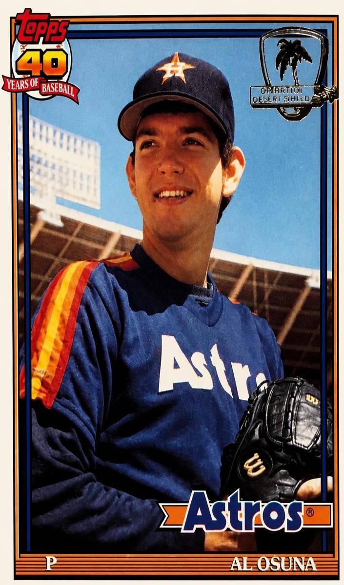 Al Osuna 1991 Topps Desert Shield Baseball